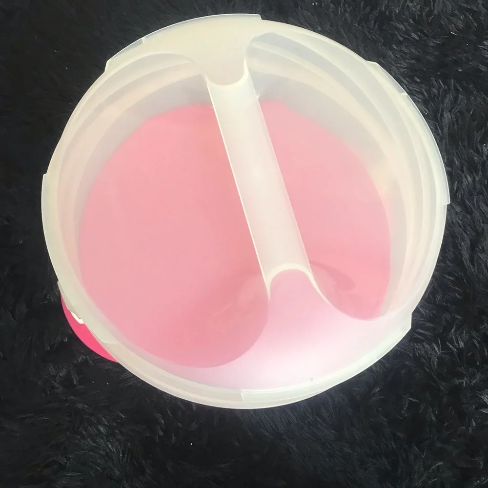 Tupperware pink expandable